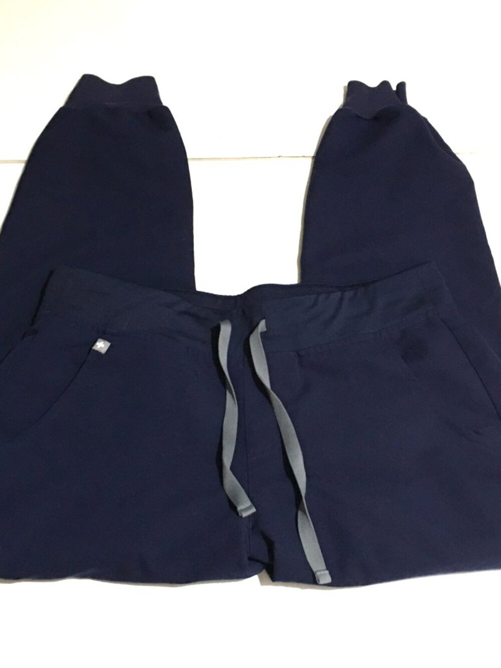 FIGS Zamora Jogger Scrub Pants Women's Medium Petite Navy Blue W18SW2005P